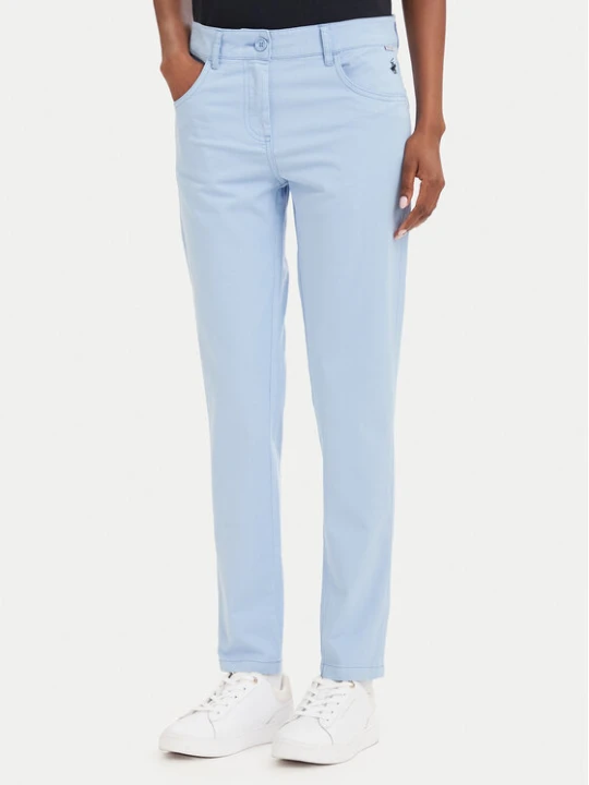 Zdjęcie produktu Beverly Hills Polo Club Chinosy P-SS26W-T586585 Granatowy Slim Fit
