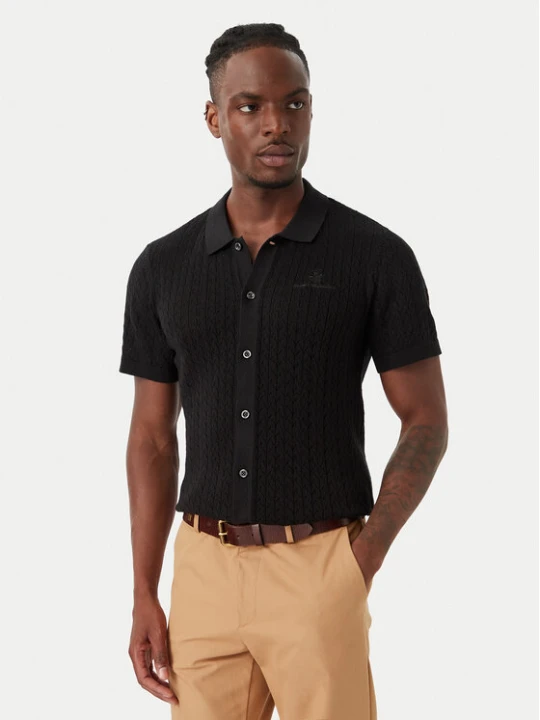 Zdjęcie produktu Beverly Hills Polo Club Koszula M7608-HR Czarny Regular Fit