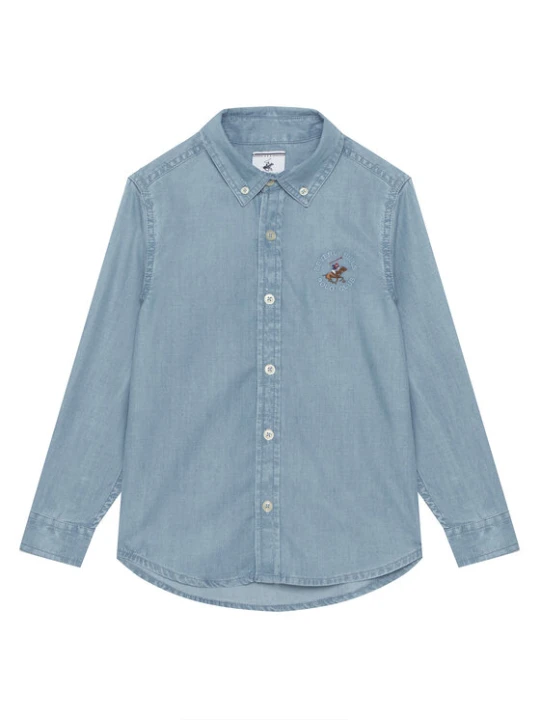 Zdjęcie produktu Beverly Hills Polo Club Koszula P-SS26B-SH0150 Niebieski Regular Fit