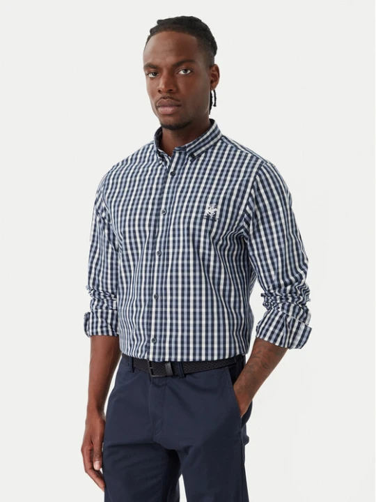 Zdjęcie produktu Beverly Hills Polo Club Koszula P-SS26M-BRASS Granatowy Regular Fit