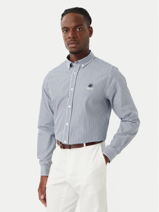 Zdjęcie produktu Beverly Hills Polo Club Koszula P-SS26M-BRASS Niebieski Regular Fit