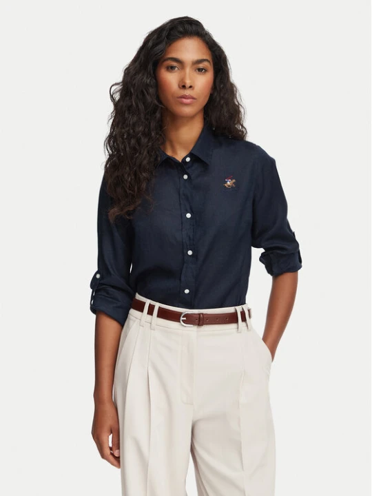 Zdjęcie produktu Beverly Hills Polo Club Koszula P-SS26W-SH0004 Granatowy Regular Fit