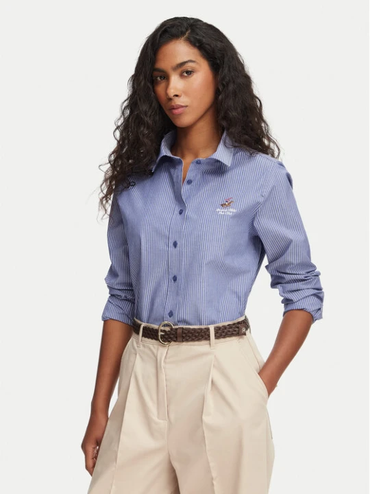 Zdjęcie produktu Beverly Hills Polo Club Koszula P-SS26W-SH0005 Niebieski Regular Fit