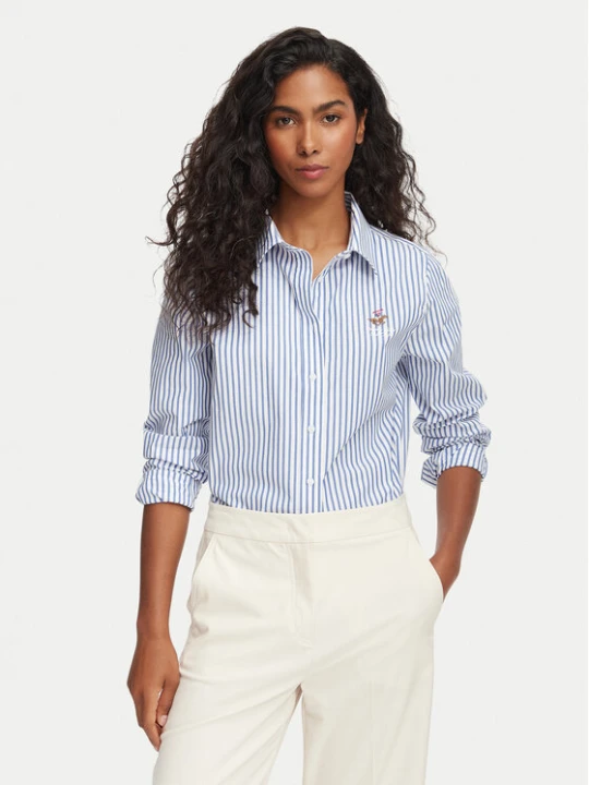 Zdjęcie produktu Beverly Hills Polo Club Koszula P-SS26W-SH0005 Niebieski Regular Fit