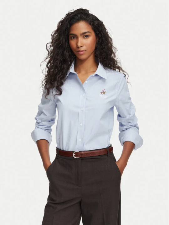 Zdjęcie produktu Beverly Hills Polo Club Koszula P-SS26W-SH000536 Niebieski Regular Fit