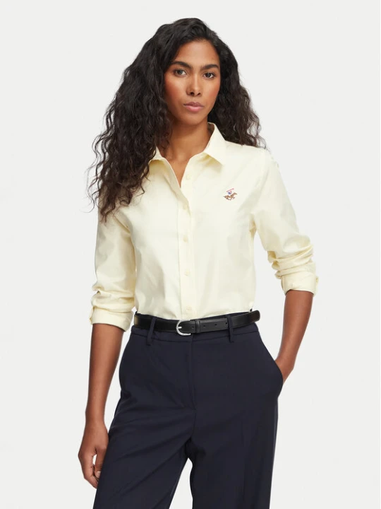 Zdjęcie produktu Beverly Hills Polo Club Koszula P-SS26W-SH6600 Żółty Regular Fit