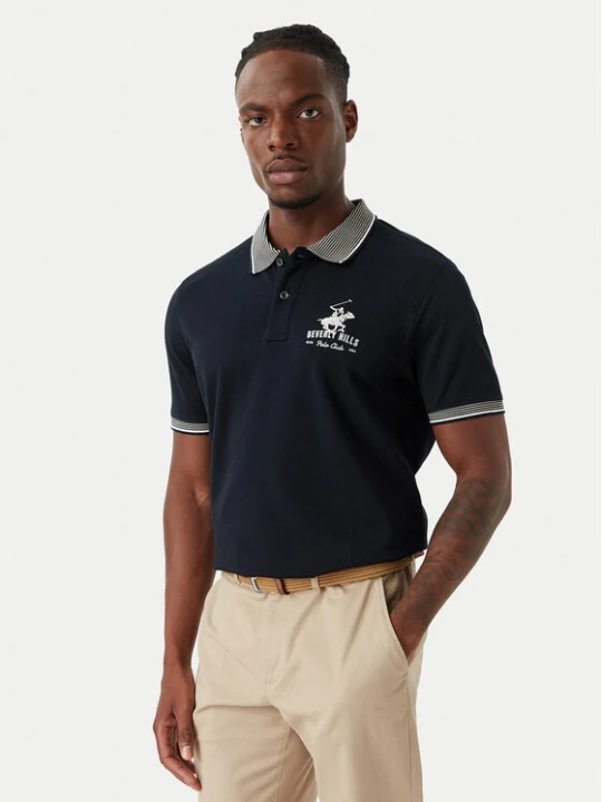 Zdjęcie produktu Beverly Hills Polo Club Polo M2607-HR Granatowy Regular Fit