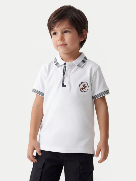 Zdjęcie produktu Beverly Hills Polo Club Polo P-SS26B-P424108 Biały Regular Fit