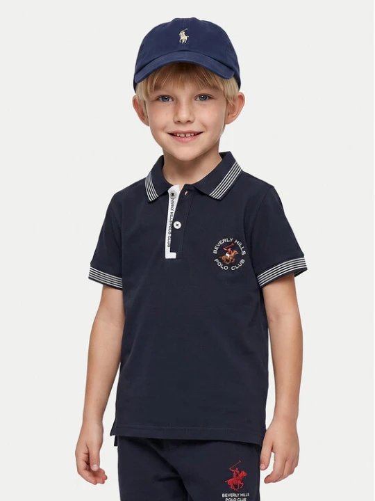 Zdjęcie produktu Beverly Hills Polo Club Polo P-SS26B-P424108 Granatowy Regular Fit