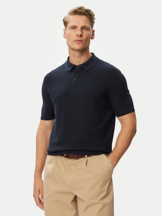 Zdjęcie produktu Beverly Hills Polo Club Polo P-SS26M-M7280NVY Granatowy Regular Fit