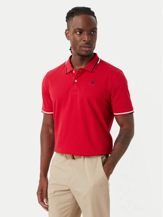 Zdjęcie produktu Beverly Hills Polo Club Polo P-SS26M-P2525 Czerwony Regular Fit