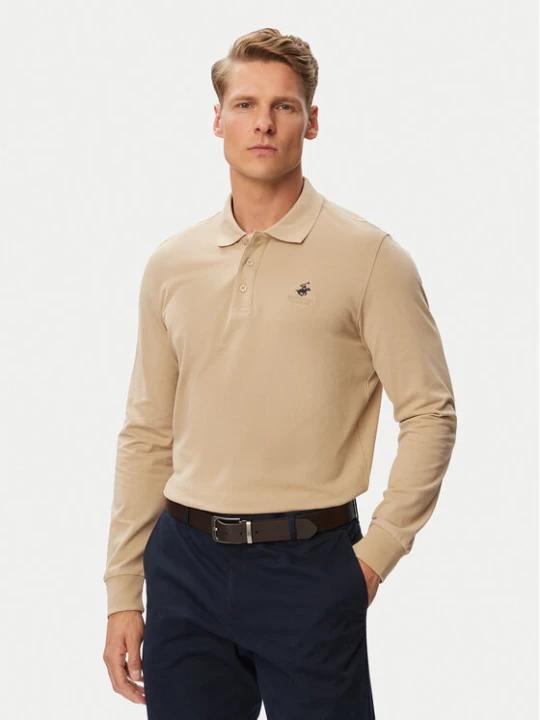 Zdjęcie produktu Beverly Hills Polo Club Polo P-SS26M-P424125 Beżowy Regular Fit