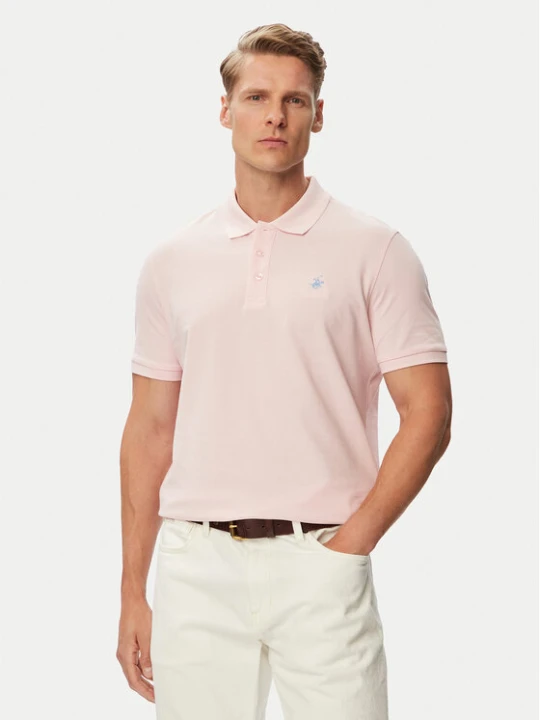 Zdjęcie produktu Beverly Hills Polo Club Polo P-SS26M-P42560_BBU Różowy jasny Regular Fit