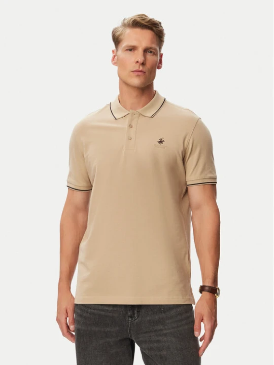 Zdjęcie produktu Beverly Hills Polo Club Polo P-SS26M-P42561 Beżowy Regular Fit