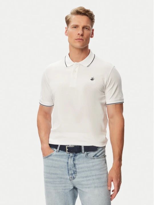 Zdjęcie produktu Beverly Hills Polo Club Polo P-SS26M-P42561 Biały Regular Fit