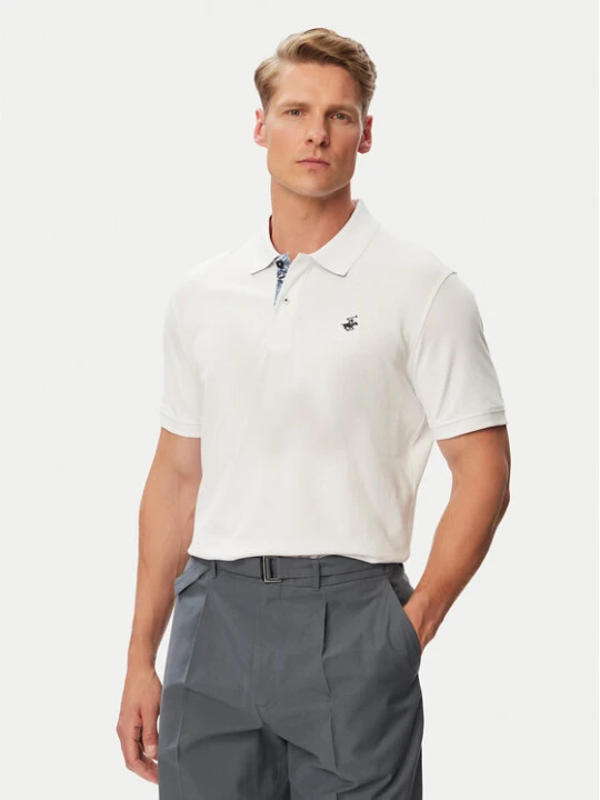 Zdjęcie produktu Beverly Hills Polo Club Polo P-SS26M-P450106 Biały Regular Fit