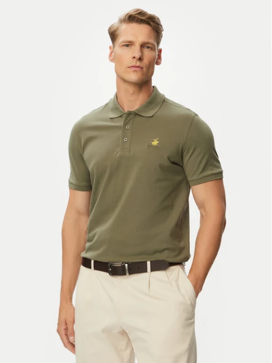Zdjęcie produktu Beverly Hills Polo Club Polo P-SS26M-P450124 Zielony Regular Fit