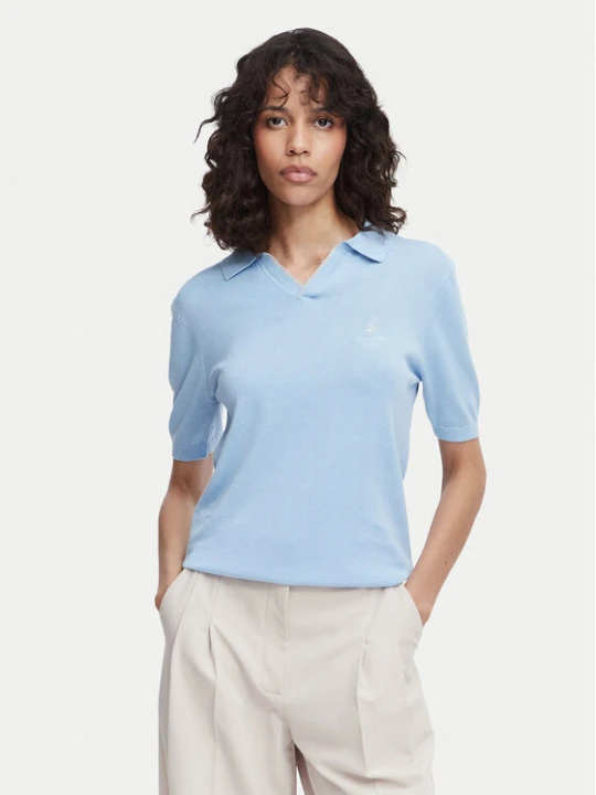 Zdjęcie produktu Beverly Hills Polo Club Polo P-SS26W-M550273 Niebieski jasny Regular Fit