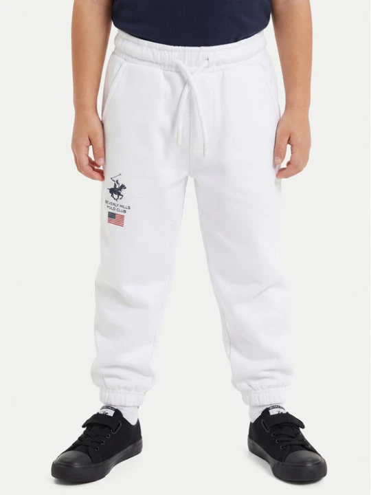 Zdjęcie produktu Beverly Hills Polo Club Spodnie dresowe P-SS26B-TF0033K Biały Regular Fit