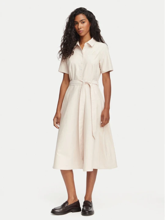 Zdjęcie produktu Beverly Hills Polo Club Sukienka koszulowa L3631 Beżowy Regular Fit