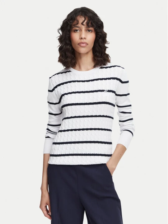 Zdjęcie produktu Beverly Hills Polo Club Sweter P-SS26W-M6565 Biały Regular Fit