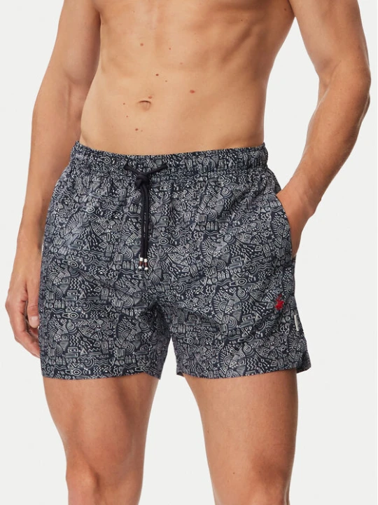 Zdjęcie produktu Beverly Hills Polo Club Szorty kąpielowe P-SS26M-BREA-0725 Granatowy Regular Fit
