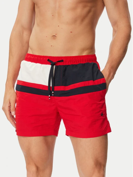 Zdjęcie produktu Beverly Hills Polo Club Szorty kąpielowe P-SS26M-SUNNY-0065 Czerwony Regular Fit