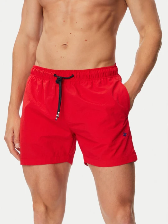 Zdjęcie produktu Beverly Hills Polo Club Szorty kąpielowe P-SS26M-UNION-0057 Czerwony Regular Fit