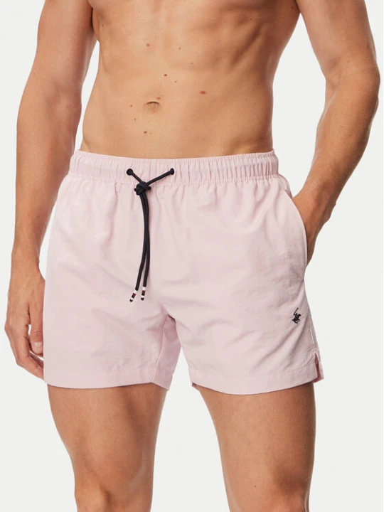 Zdjęcie produktu Beverly Hills Polo Club Szorty kąpielowe P-SS26M-UNION Różowy jasny Regular Fit