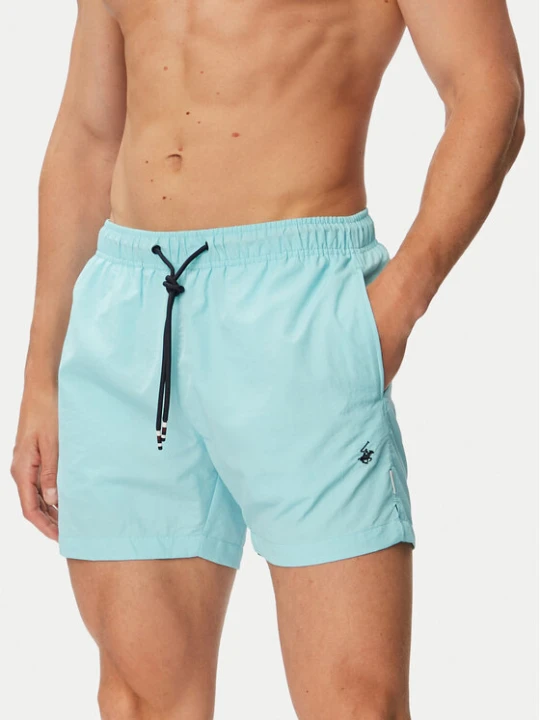 Zdjęcie produktu Beverly Hills Polo Club Szorty kąpielowe P-SS26M-UNION Turkusowy Regular Fit