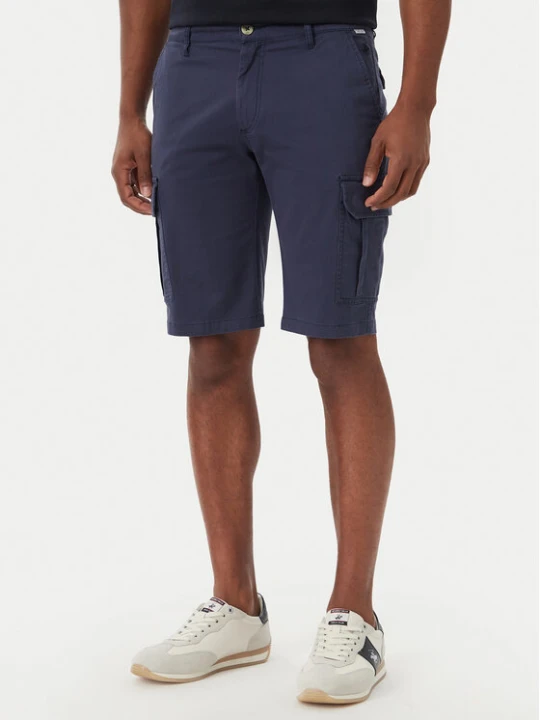 Zdjęcie produktu Beverly Hills Polo Club Szorty materiałowe P-SS26M-B476381 Niebieski Regular Fit