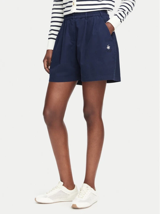 Zdjęcie produktu Beverly Hills Polo Club Szorty materiałowe P-SS26W-B576580 Granatowy Regular Fit