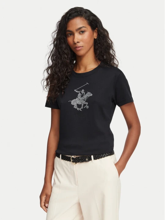 Zdjęcie produktu Beverly Hills Polo Club T-Shirt L1608-HR Czarny Regular Fit