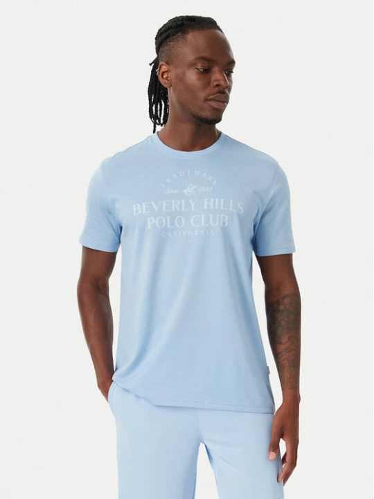 Zdjęcie produktu Beverly Hills Polo Club T-Shirt M1303 Niebieski jasny Regular Fit