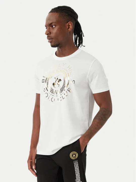 Zdjęcie produktu Beverly Hills Polo Club T-Shirt M1342 Biały Regular Fit
