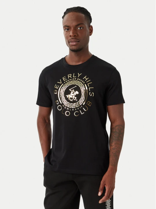 Zdjęcie produktu Beverly Hills Polo Club T-Shirt M1342 Czarny Regular Fit