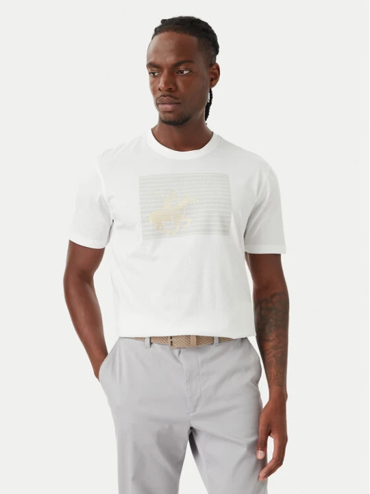 Zdjęcie produktu Beverly Hills Polo Club T-Shirt M1617-HR Biały Regular Fit