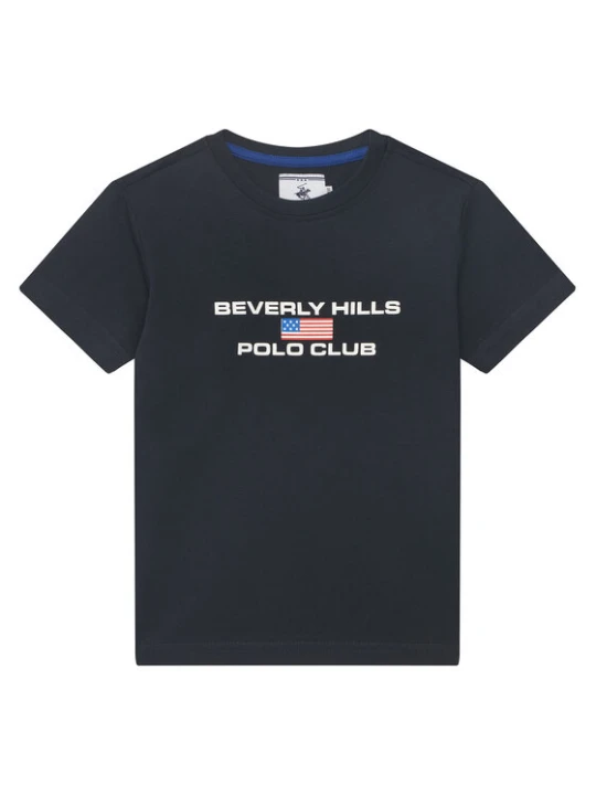 Zdjęcie produktu Beverly Hills Polo Club T-Shirt P-SS26B-TS0132 Granatowy Regular Fit