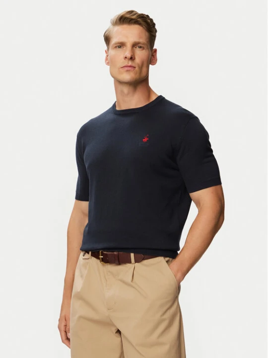 Zdjęcie produktu Beverly Hills Polo Club T-Shirt P-SS26M-M436344NVY Granatowy Regular Fit