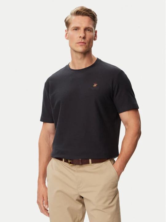 Zdjęcie produktu Beverly Hills Polo Club T-Shirt P-SS26M-TS0002 Granatowy Regular Fit