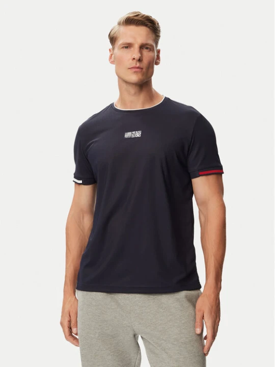 Zdjęcie produktu Beverly Hills Polo Club T-Shirt P-SS26M-TS0172 Granatowy Regular Fit