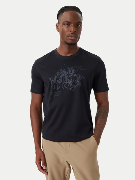 Zdjęcie produktu Beverly Hills Polo Club T-Shirt P-SS26M-TS101 Granatowy Regular Fit