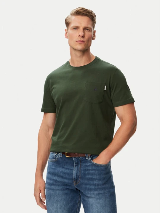 Zdjęcie produktu Beverly Hills Polo Club T-Shirt P-SS26M-TS414000BTGR Zielony ciemny Regular Fit