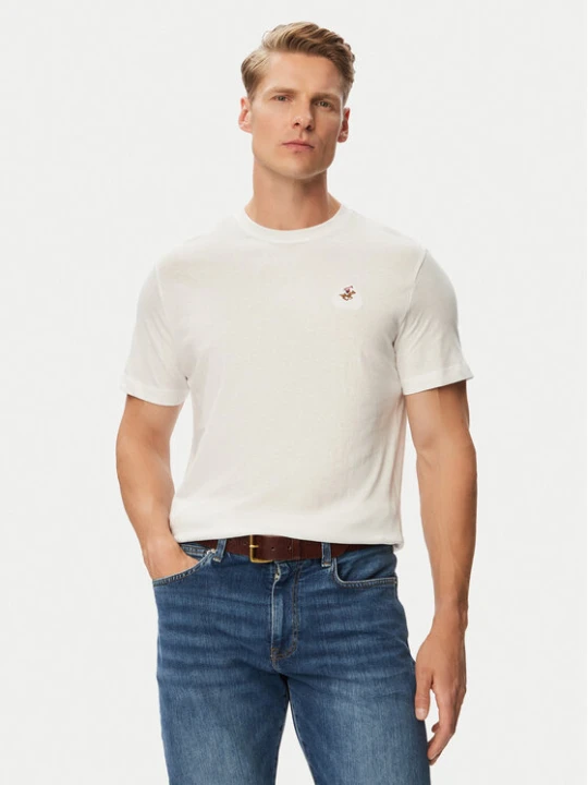 Zdjęcie produktu Beverly Hills Polo Club T-Shirt P-SS26M-TS450030WHT Biały Regular Fit