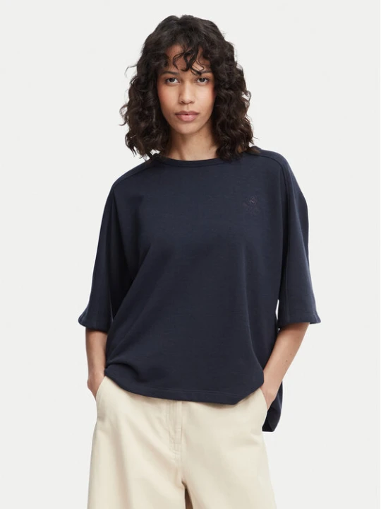 Zdjęcie produktu Beverly Hills Polo Club T-Shirt P-SS26W-TS0081 Granatowy Oversize