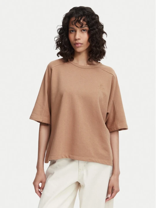 Zdjęcie produktu Beverly Hills Polo Club T-Shirt P-SS26W-TS00817 Brązowy jasny Oversize