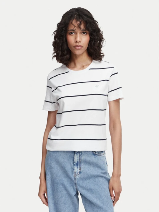 Zdjęcie produktu Beverly Hills Polo Club T-Shirt P-SS26W-TS0162 Biały Regular Fit