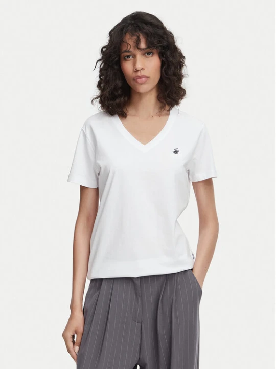 Zdjęcie produktu Beverly Hills Polo Club T-Shirt P-SS26W-TS516518 Biały Regular Fit
