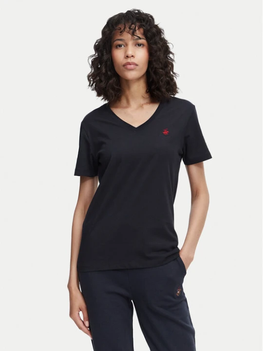 Zdjęcie produktu Beverly Hills Polo Club T-Shirt P-SS26W-TS516518 Granatowy Regular Fit