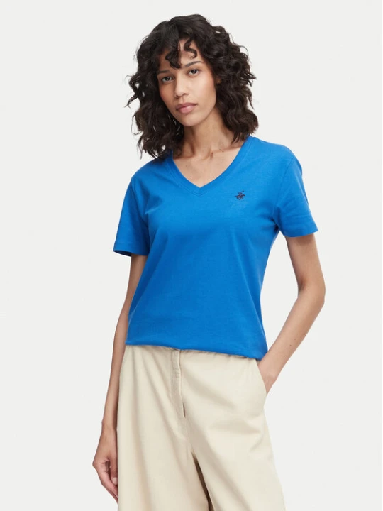 Zdjęcie produktu Beverly Hills Polo Club T-Shirt P-SS26W-TS516518 Niebieski Regular Fit